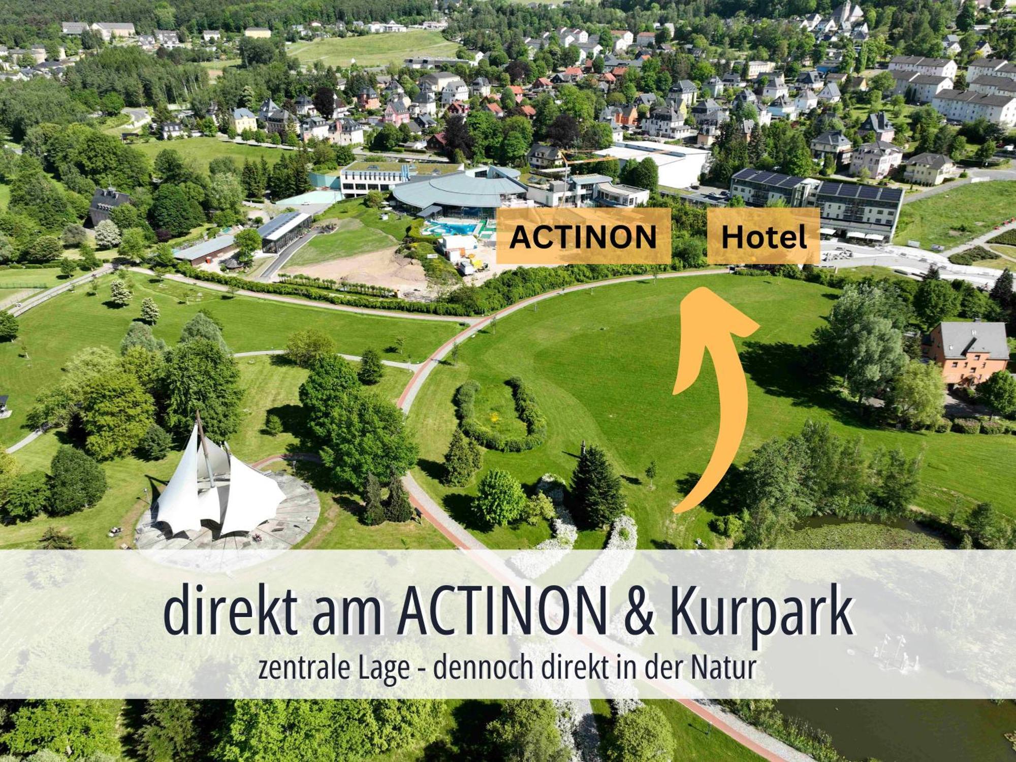 Hotel Am Kurhaus Mit Erstem Ayurveda Center Sachsens - Direkt Am Gesundheitsbad Actinon & Kurpark Bad Schlema Zewnętrze zdjęcie